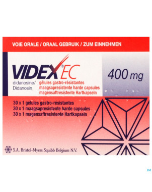 Videx ec caps gastro res 30 x 400mg