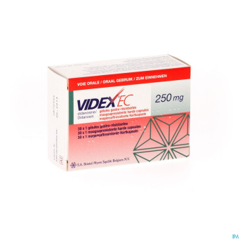 Videx ec caps gastro res 30 x 250mg
