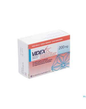 Videx ec caps gastro res 30 x 200mg
