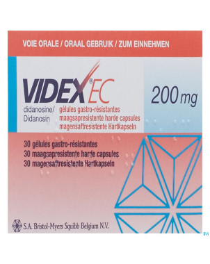 Videx ec caps gastro res 30 x 200mg
