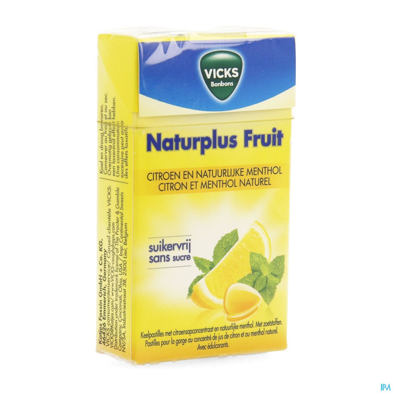 Vicks lemon+c s/sucre    40g box