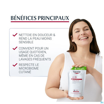 Eucerin ph5 peau sensible savon liq rech 400ml