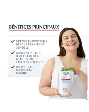Eucerin ph5 peau sensible savon liq rech 400ml