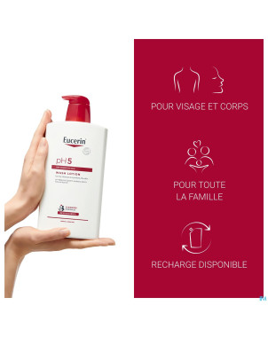 Eucerin ph5 peau sensible savon liquid+pompe    1l