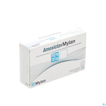 Amoxiclav mylan comp 16x500 mg/125 mg