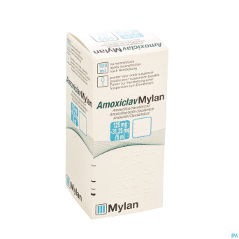 Amoxiclav mylan 125mg/5ml susp100ml