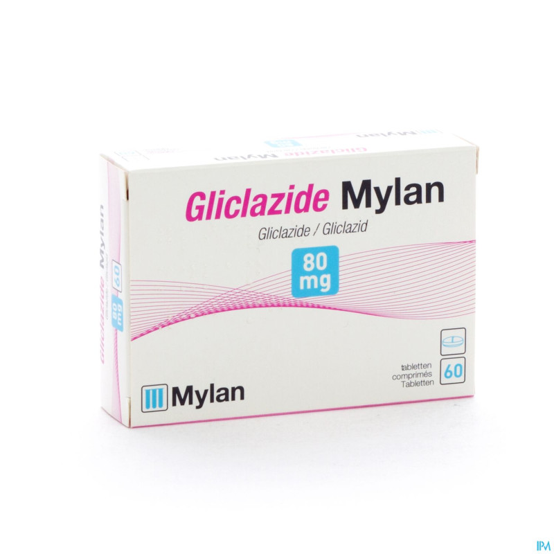 Gliclazide mylan 80 mg tabl 60