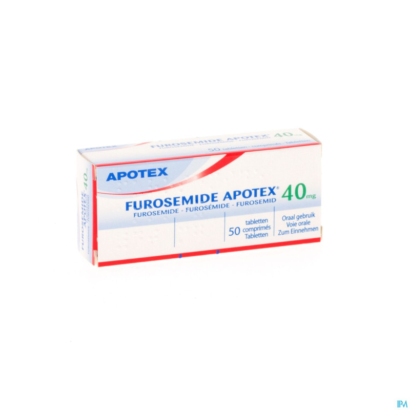 Furosemide apotex comp sec 50 x 40 mg