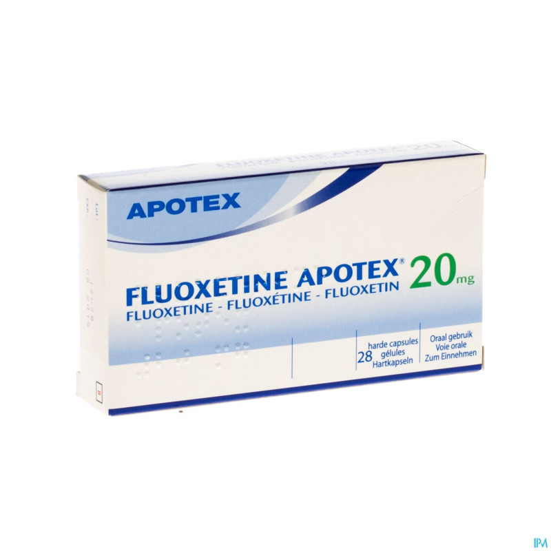 Fluoxetine apotex caps 28 x 20 mg