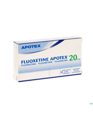 Fluoxetine apotex caps 28 x 20 mg