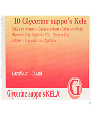 Glycerine kela pharma baby - inf supp 10