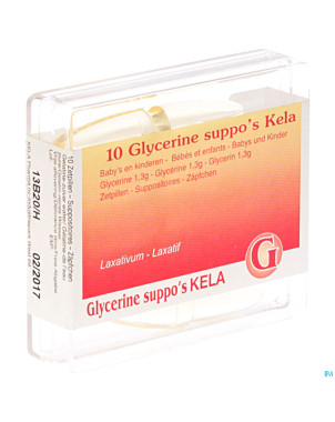 Glycerine kela pharma baby - inf supp 10