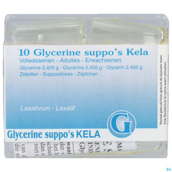Glycerine kela pharma supp ad 10