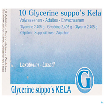 Glycerine kela pharma supp ad 10