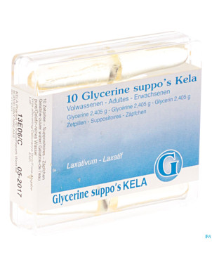 Glycerine kela pharma supp ad 10