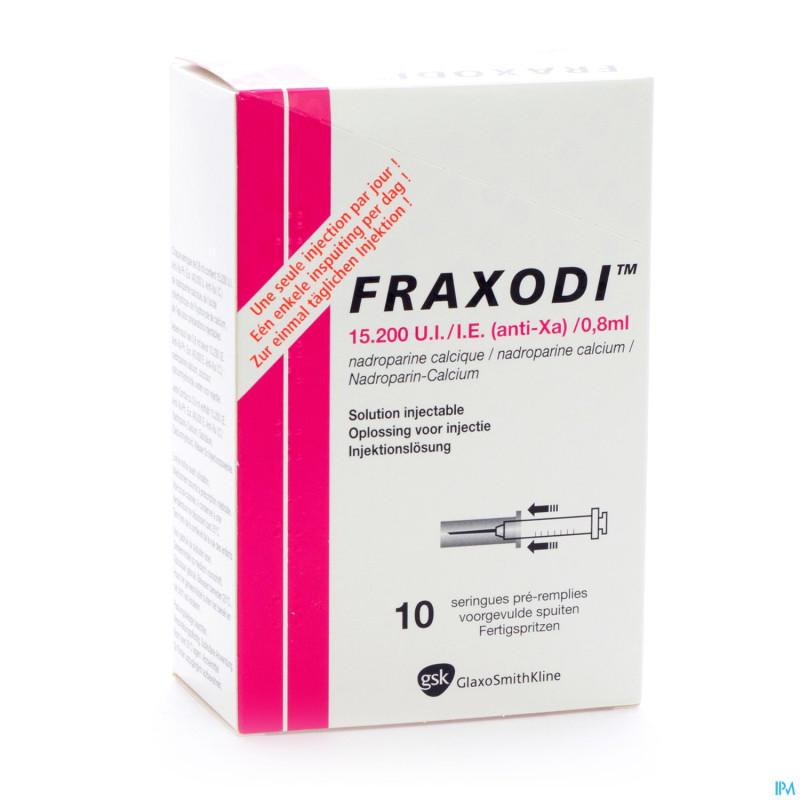 Fraxodi amp ser 10x0,8ml - 15.200 ui/ie