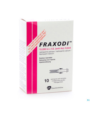 Fraxodi amp ser 10x0,8ml - 15.200 ui/ie