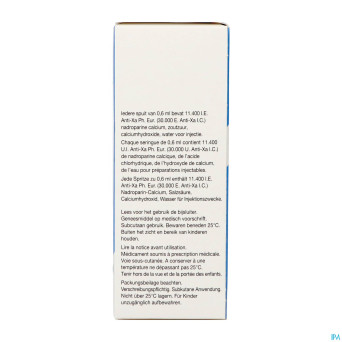 Fraxodi amp ser 10x0,6ml - 11.400 ui/ie