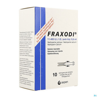 Fraxodi amp ser 10x0,6ml - 11.400 ui/ie