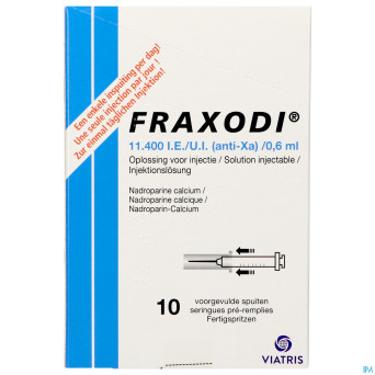 Fraxodi amp ser 10x0,6ml - 11.400 ui/ie