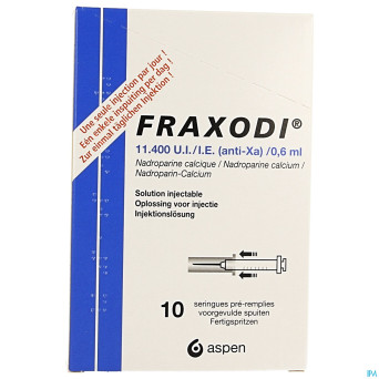 Fraxodi amp ser 10x0,6ml - 11.400 ui/ie