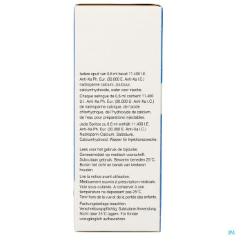 Fraxodi amp ser 10x0,6ml - 11.400 ui/ie