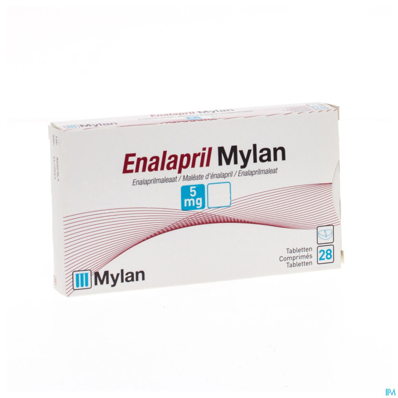 Enalapril mylan comp 28 x  5 mg