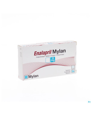 Enalapril mylan comp 56 x 20 mg