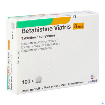 Betahistine viatris 8mg comp 100