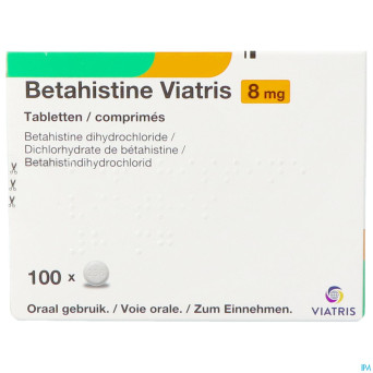 Betahistine viatris 8mg comp 100