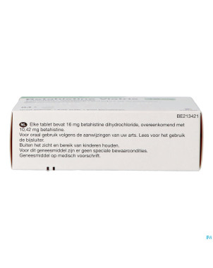 Betahistine viatris 16mg comp 84