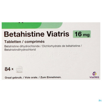 Betahistine viatris 16mg comp 84