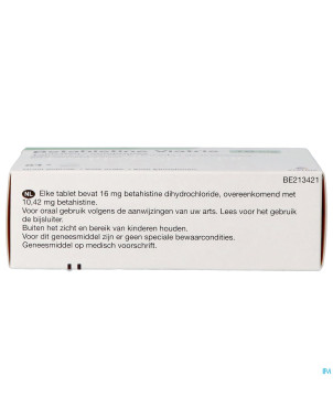 Betahistine viatris 16mg comp 84