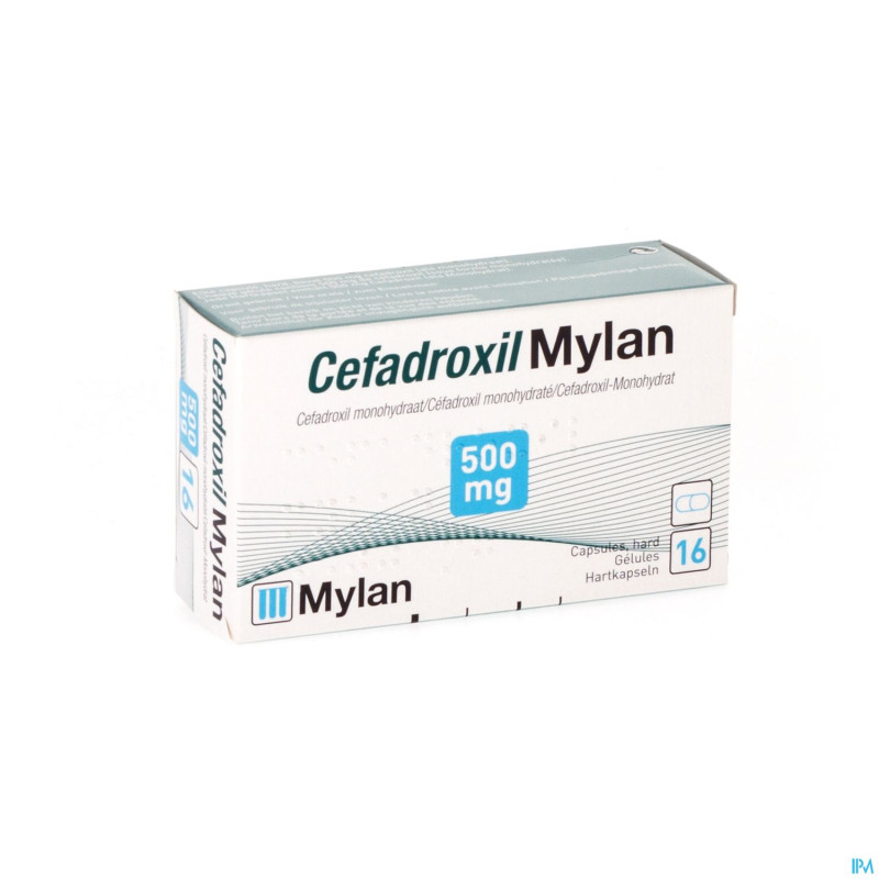 Cefadroxil mylan 500mg caps16x500mg