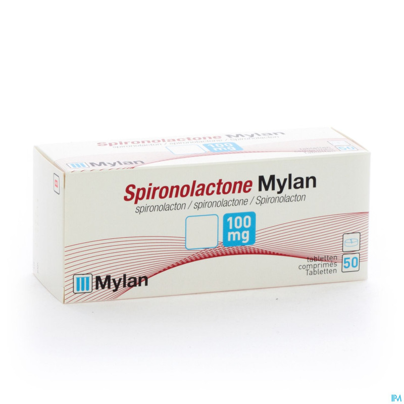 Spironolactone mylan 100 comp 50 x 100 mg