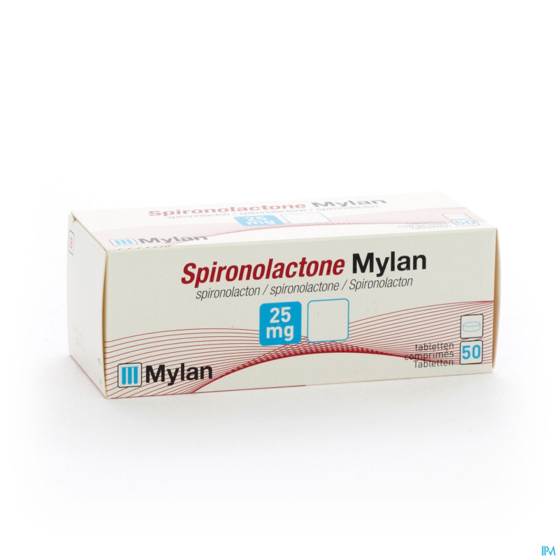 Spironolactone mylan  25 comp 50 x  25 mg