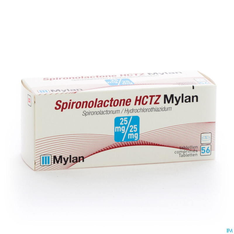 Spironolactone hctz mylan tabl 56 x 25 mg/25 mg