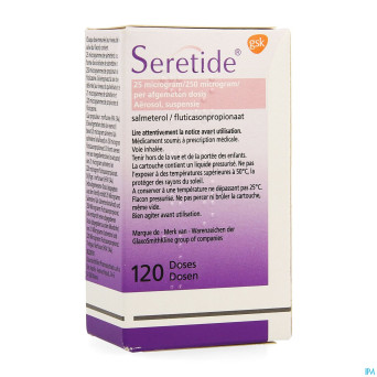 Seretide inhalator dos 120 25-250mcg