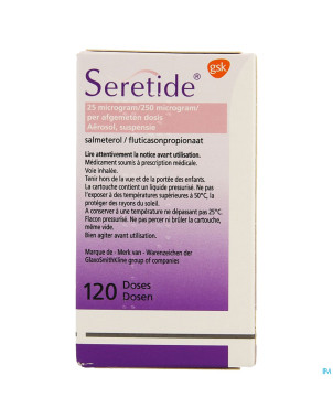 Seretide inhalator dos 120 25-250mcg