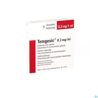 Temgesic amp 5 x 0,3 mg/ml