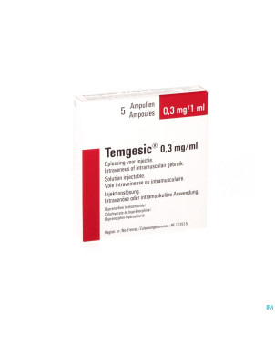 Temgesic amp 5 x 0,3 mg/ml