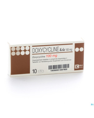 Doxycycline kela comp disp. 10 x 100 mg