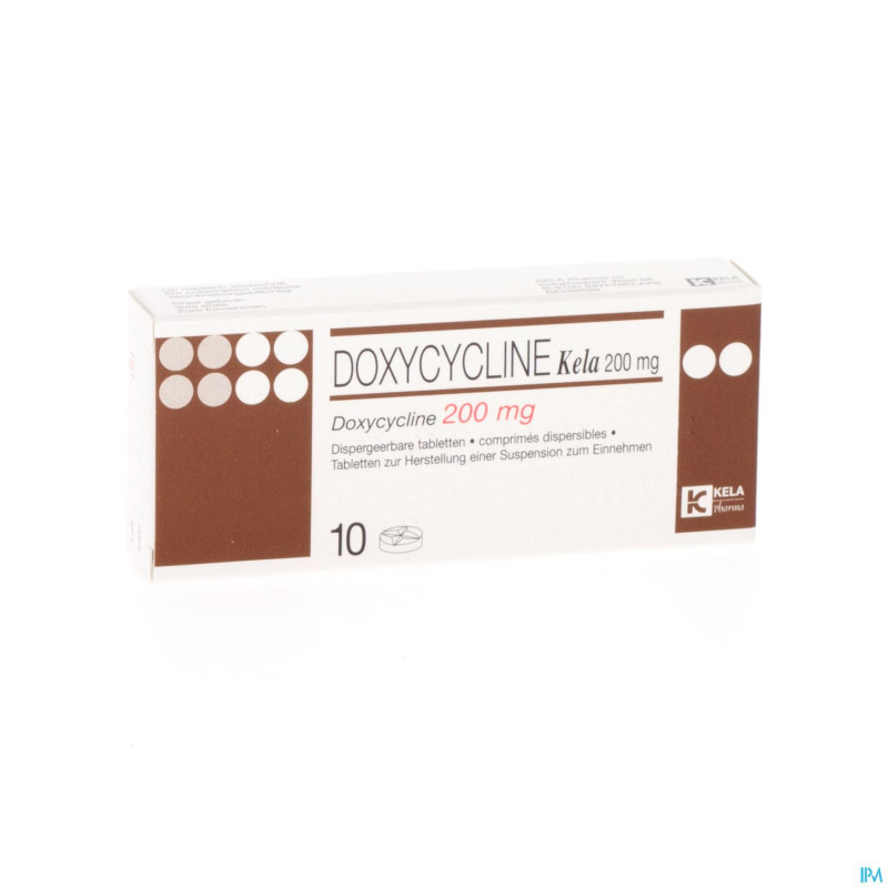 Doxycycline kela comp disp. 10 x 200 mg