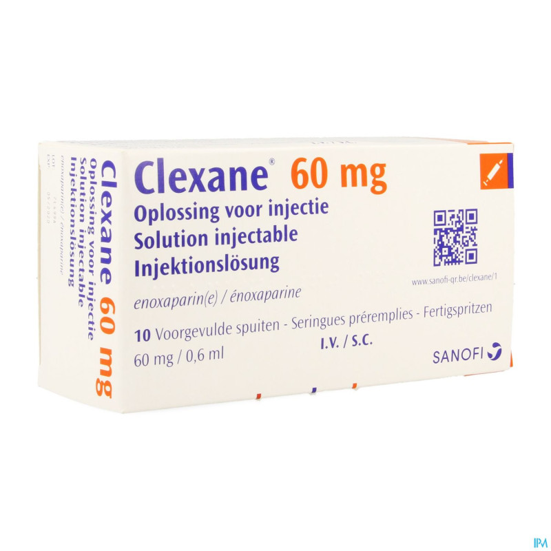 Clexane ser inj 10 x 60 mg/0,6 ml