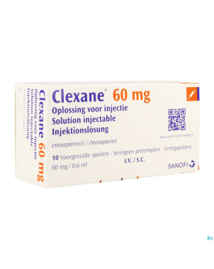 Clexane ser inj 10 x 60 mg/0,6 ml