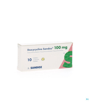 Doxycycline sandoz comp pp/alu 10x100mg
