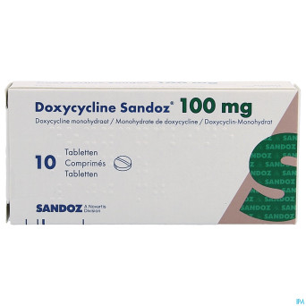 Doxycycline sandoz comp pp/alu 10x100mg