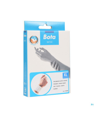 Bota serre-poignet elast velcro white  xl