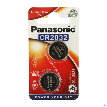 Panasonic batterie cr2032 3v 2