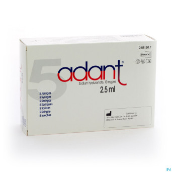 Adant sol 1% inj intra articul. 5x2,5ml/3ml serin.